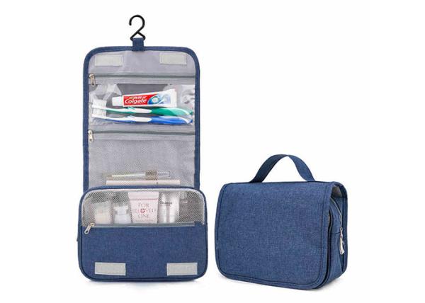 Mens Hanging Toiletry Bag , Hanging Travel Organizer For Washing Stuffs