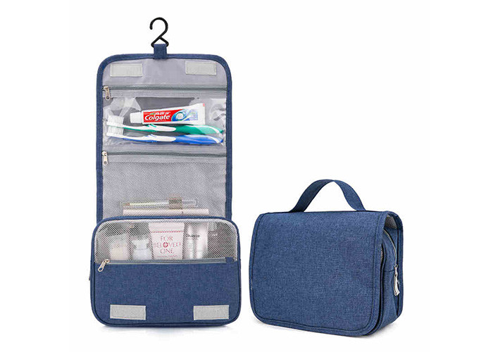 Foldable OEM Personal Organizer Toiletry Bag , Hanging Travel Accessory Bag