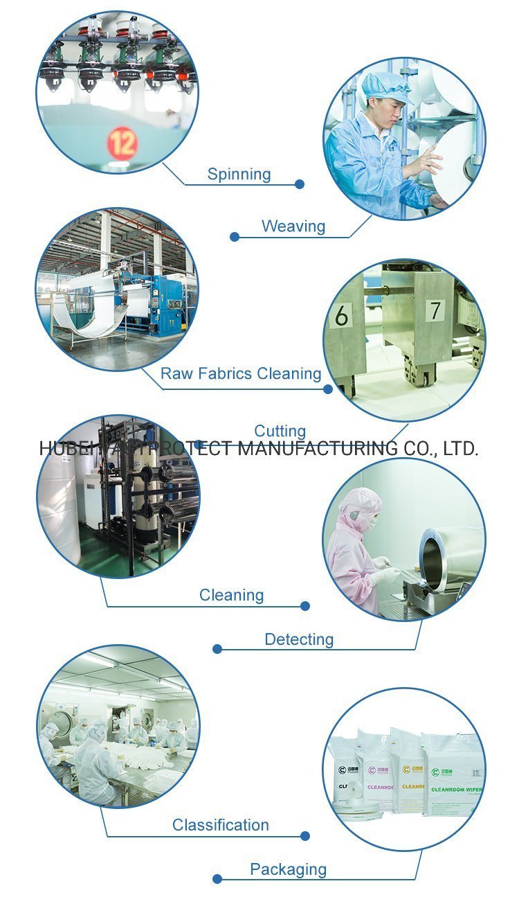 1009 Lint Free Laser Cold Cut 100% Polyester Cleanroom Wipes