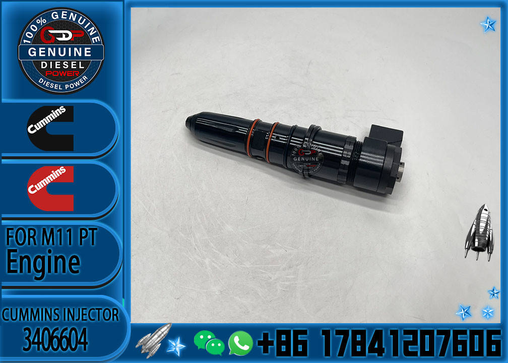 3406604 3411821 Fuel Injector Genuine Brand New Diesel Engine Parts for Cummins M11 KTA19 KTA38 KTA50 QSK50 Fuel Injector