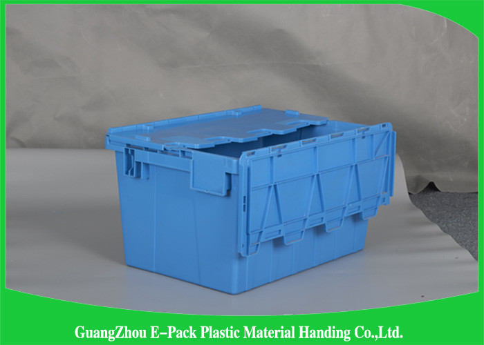 45L New PP Nested Plastic Storage Boxes With Lids , Light Weight Plastic Storage Bins