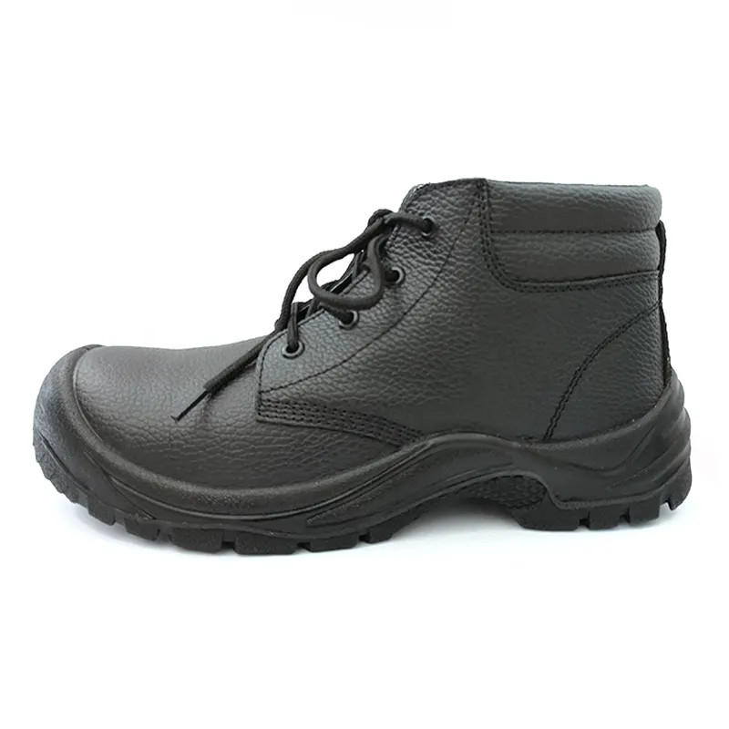 Genuine Leather Industrial Safety Shoes Mens Steel Toe Cap Work Boots