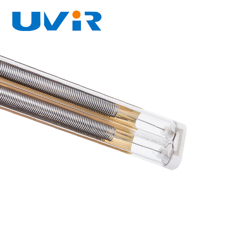 Medium Wave Double Tube Infrared Heating Lamp For Drying Water Based Paint