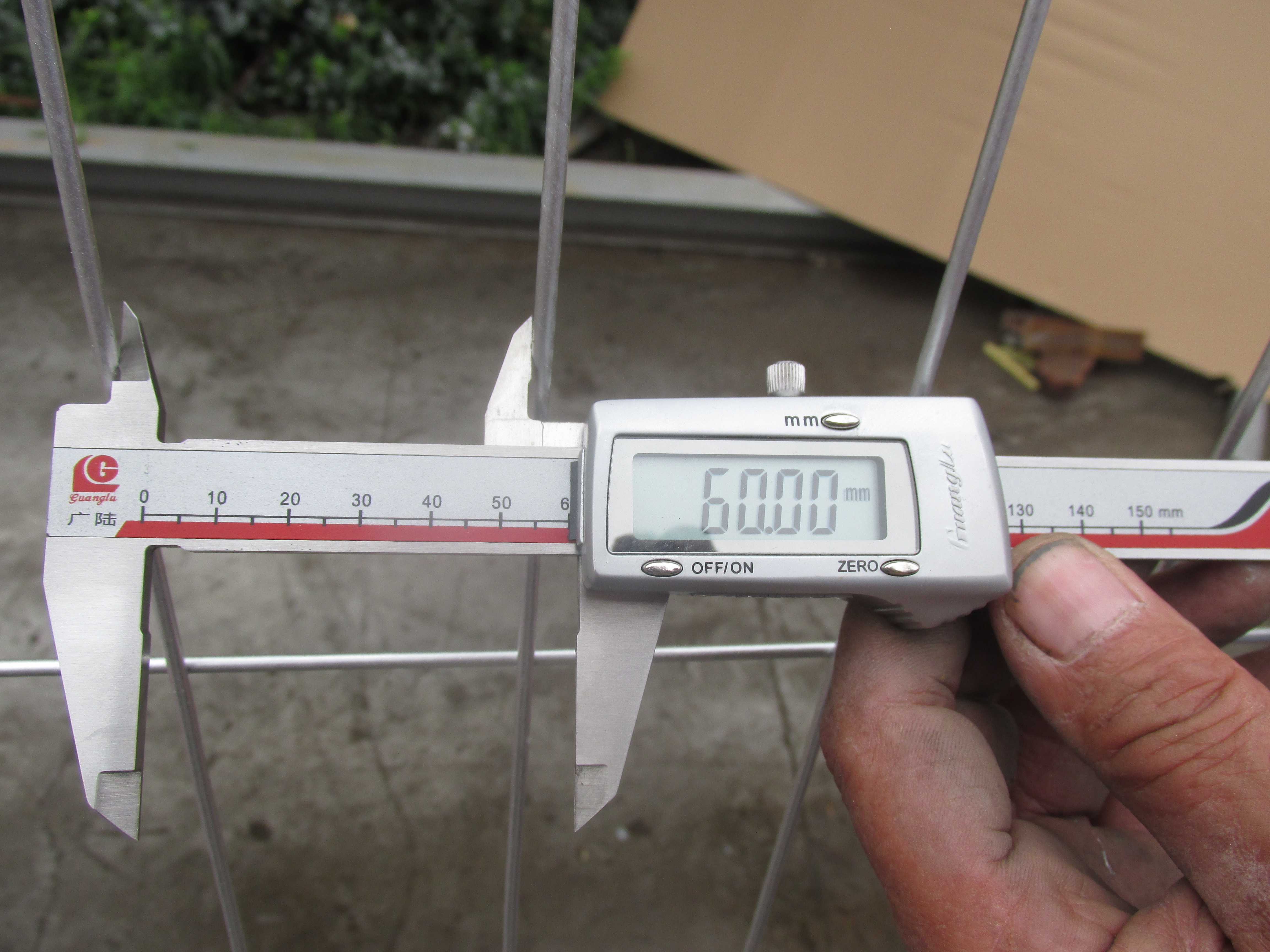 2m Construction Temp Fence Panels 32mm 8'' X 10'' Steel