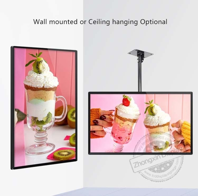Commercial LCD Menu Monitor Display Samsung TV BOE 32 Inch LCD Video Wall Mount Led Lcd Menu Screen For Restaurant Menu