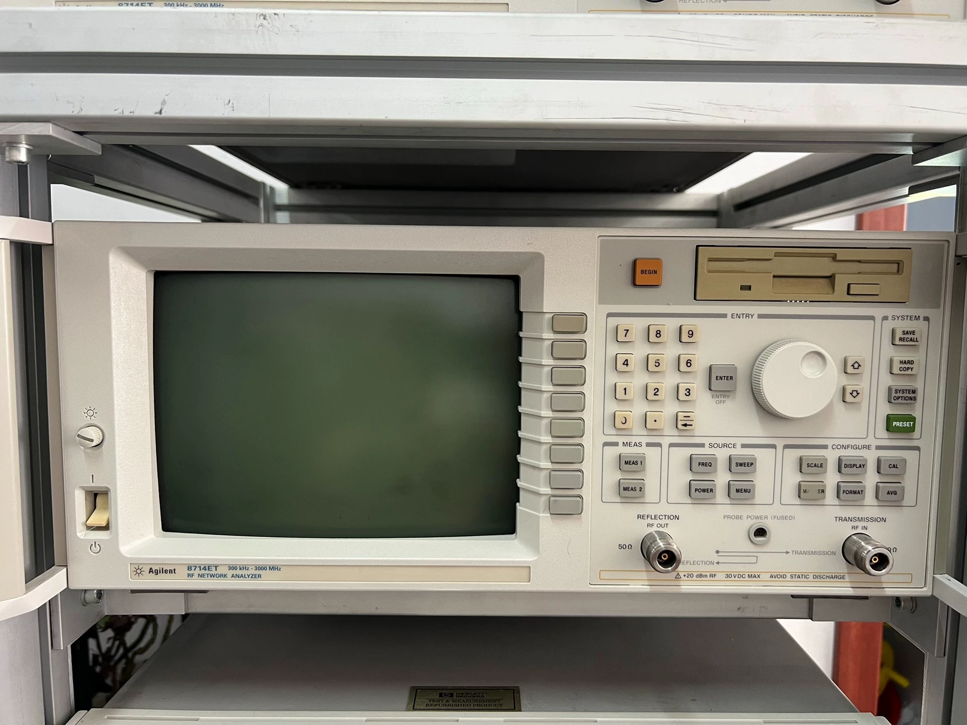 Transmission Reflection RF Network Analyzer VNA Agilent 8714ET 3 GHz