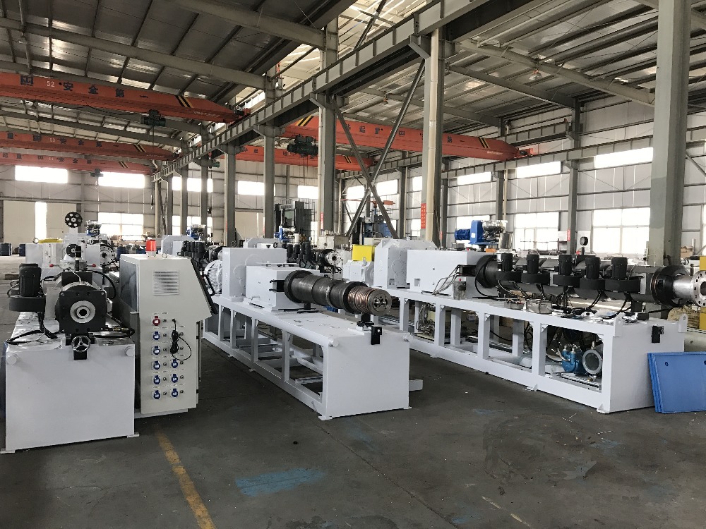 Twin Screw Extruder Plastic Profile Extrusion Machine For Window / Door