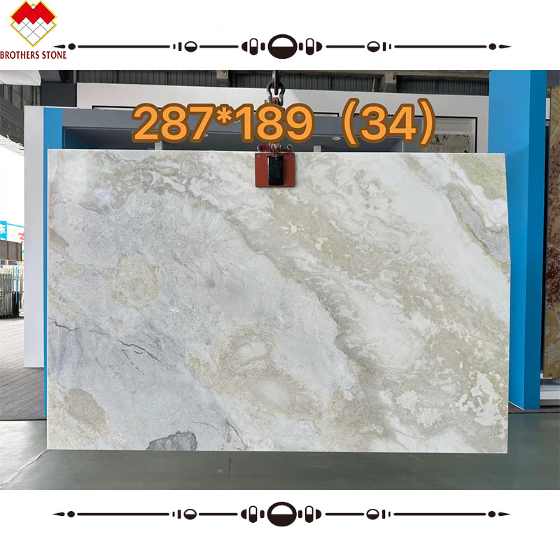 Hotel and Villa Decoration with Modern Design Style Blue Onyx Marble Slab Background