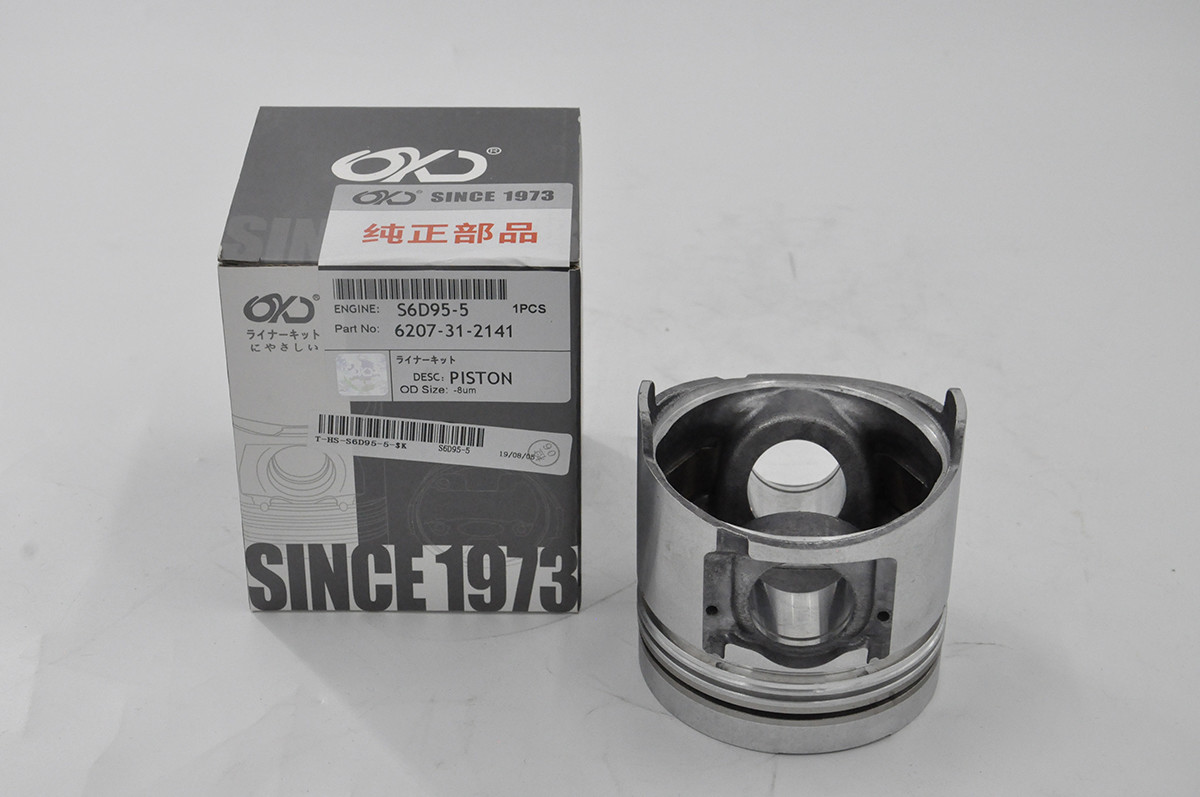 Rustproof Komatsu Spare Parts Excavator Machine Parts Engine Piston 6d95