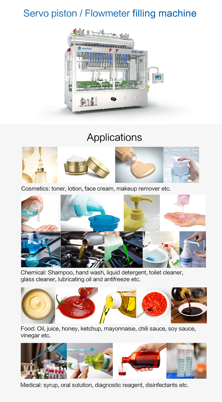 Linear Electromagnetic Or Mass Flow Meter Liquid Filling Machine For Chemical