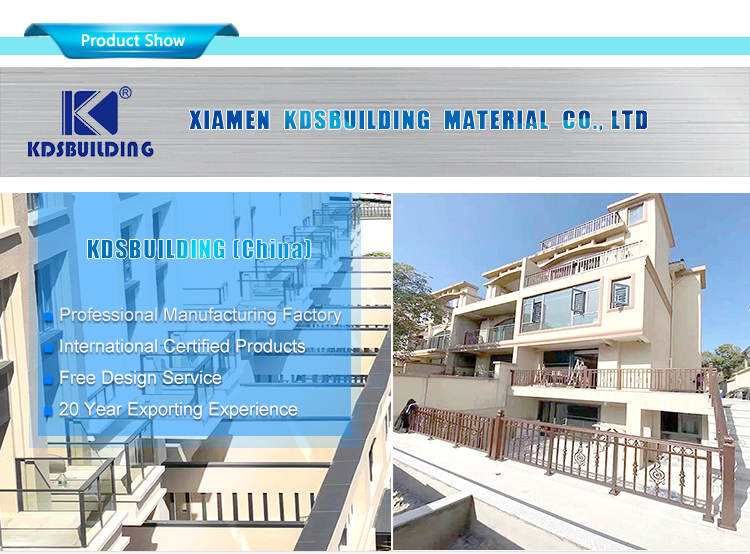 Customized High Quality Stair Tinted Double Tempered Glass Balustrade Handrails
