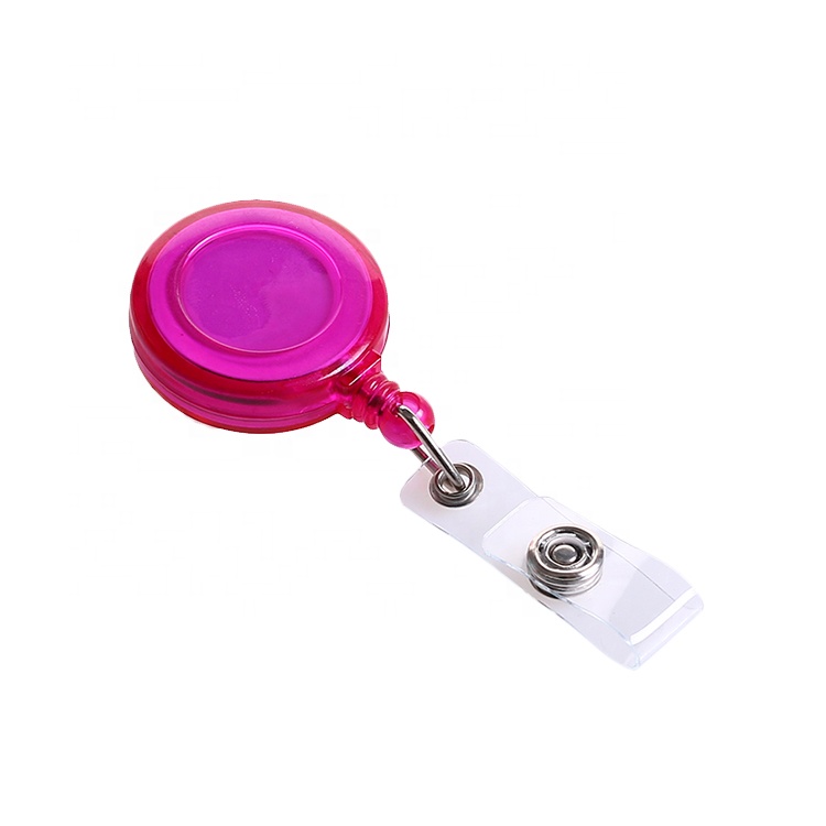 Deyi Badge Reel,Retractable Plastic,Round