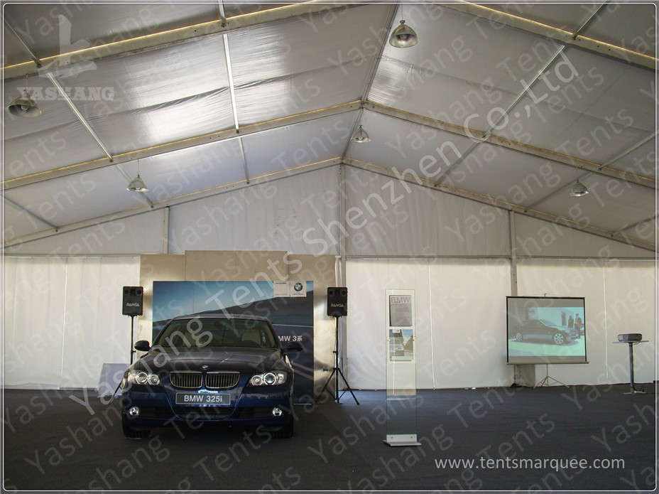 20 X 25 Clear Span Tents Auto Show Commercial Marquee Canopy ISO CE Certification