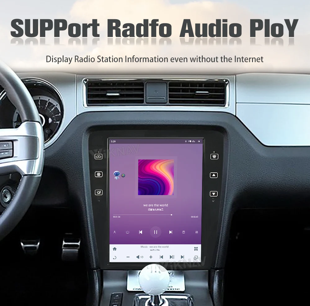 12.1inch Touch Screen 2009-2014 Mustang Ford Car Radio Android Multimedia Player Head Unit