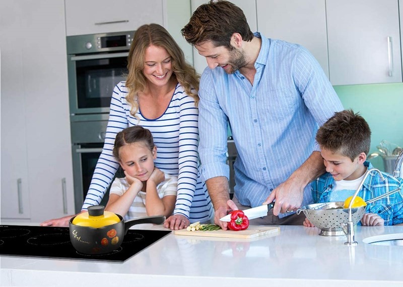 Smooth Crystal Glass 3400W Dual Induction Cooker