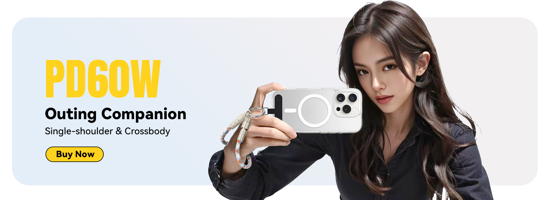 ESSAGER ES-X65 Series 60W Charging + Lanyard Style USB C to USB C Cord