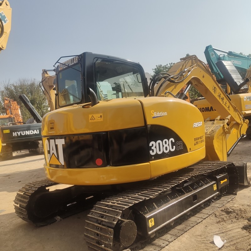 8 Ton Mini Excavator, Used Cat 308C , Road Construction Machinery