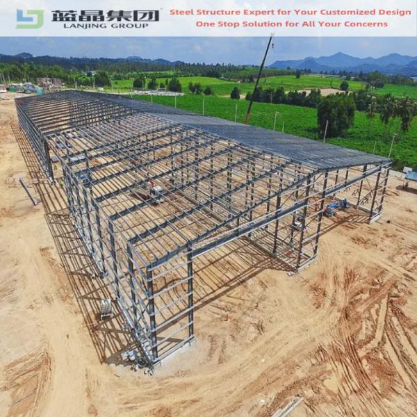 Prefabricated Metal Workshop Light Industrial Steel Structure Building Warehouse