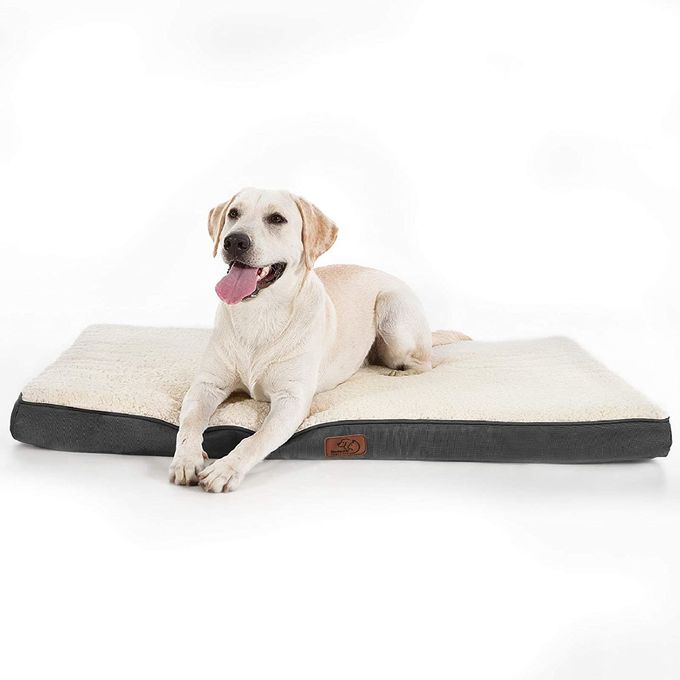 21.5cm Memory Foam Dog Crate Pad Antimicrobial TPU Waterproof