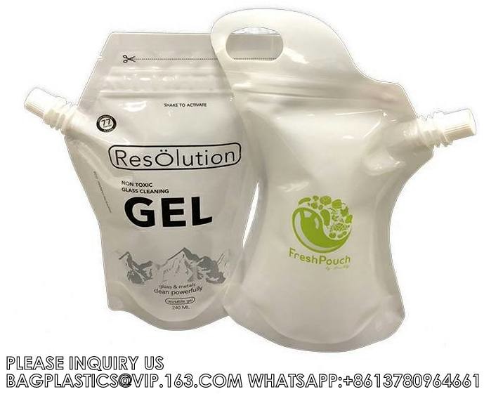 1L 2L 5L Refill Detergent Liquid Gel Lotion Shampoo Pump Spout Pouch foam pump head stand up liquid soap