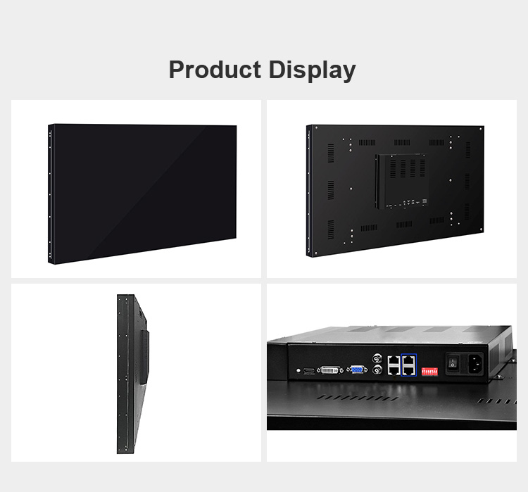 3.5mm LCD TV Creative Video Wall 550cd/M2 55 Inch For Meeting