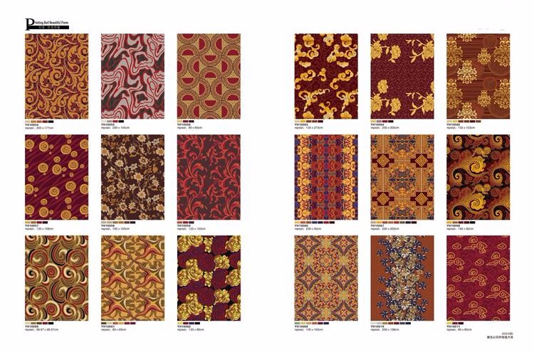 Turkey style printed commercial nylon floor carpet,restaurant carpet