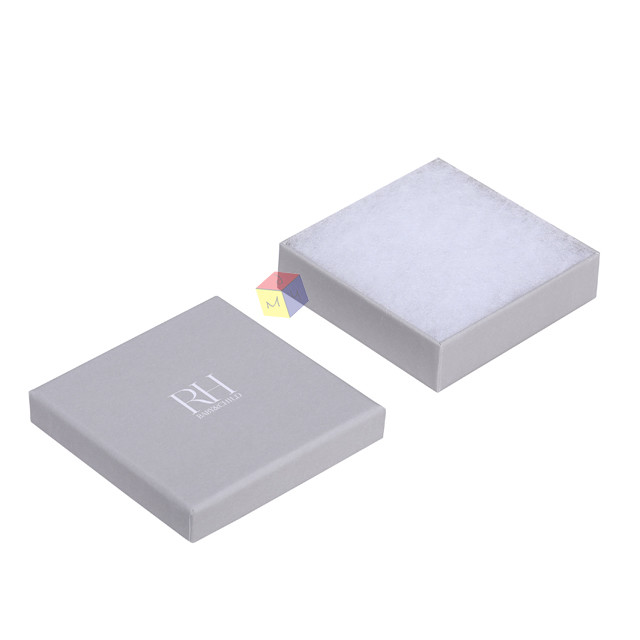 Eco Friendly Custom Logo Cheap 2 Piece Lid And Base Paper Jewelry Boxes Packaging With Sponge