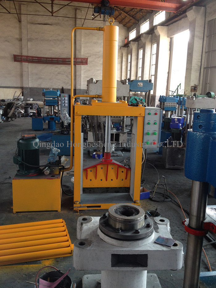 8T 660mm Knife Vertical Rubber Bale Cutter Plastic Guillotine Cutter
