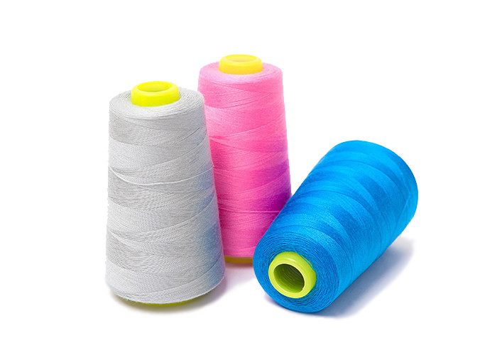 High Strength Multi Colored Threads 100% Cotton Wrinkle Resistance