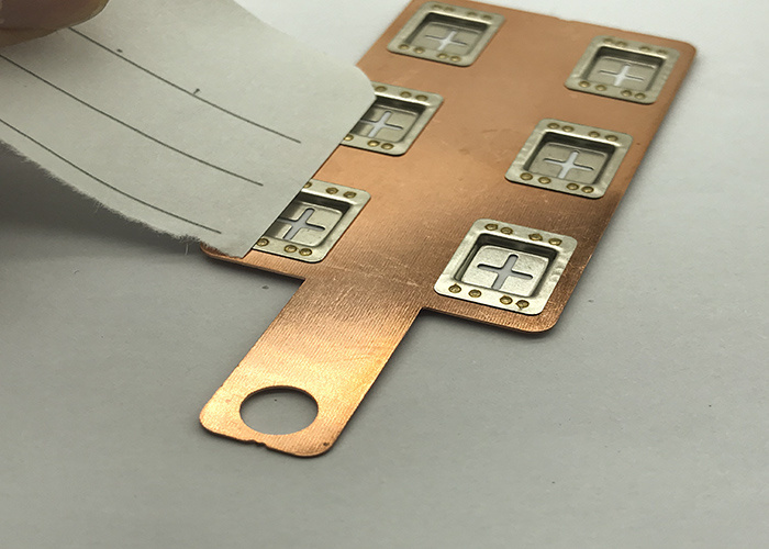 18650 Battery Nickel Plated Copper Busbar with Six Nickel Clad
