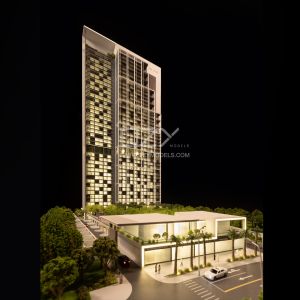 1:125 Scale Architectural Scale Model with Acrylic ABS and Metal Materials for