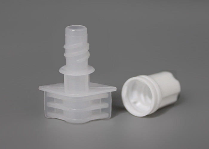 PP / PE Plastic Cap On Pour Spouts For Compound Soft Package Bag