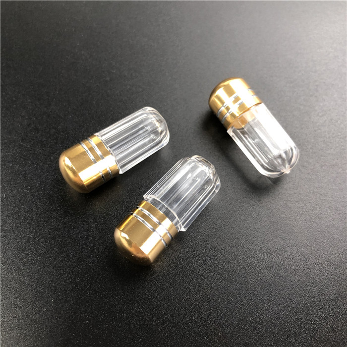 Octagon Style Plastic Medicine Container With Metal Spout For Male Enhancementl Pills