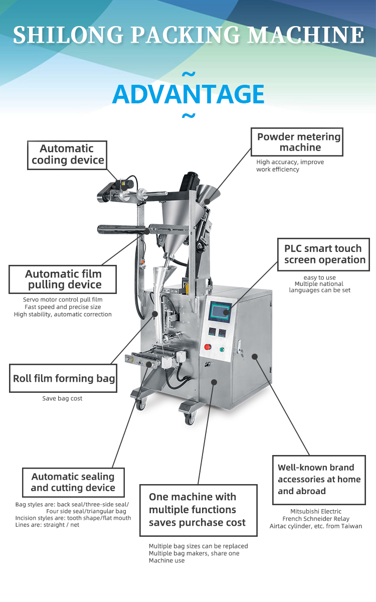 350ml 2.6kw Small Sachet Fully Automatic Tea Packing Machine 320mm Roll Film