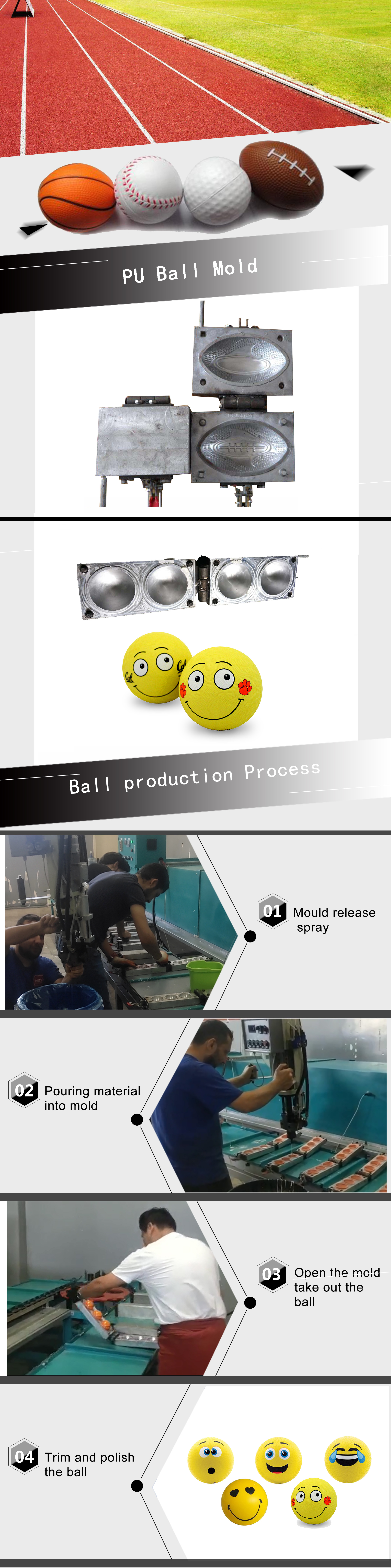 Kids Balls Making 60HRC DME Polyurethane Foam Molds