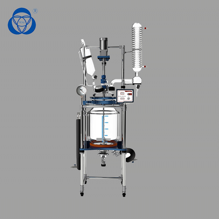 Accurate Double Jacketed Glass Reactor , Lab Glass Reactor Customized