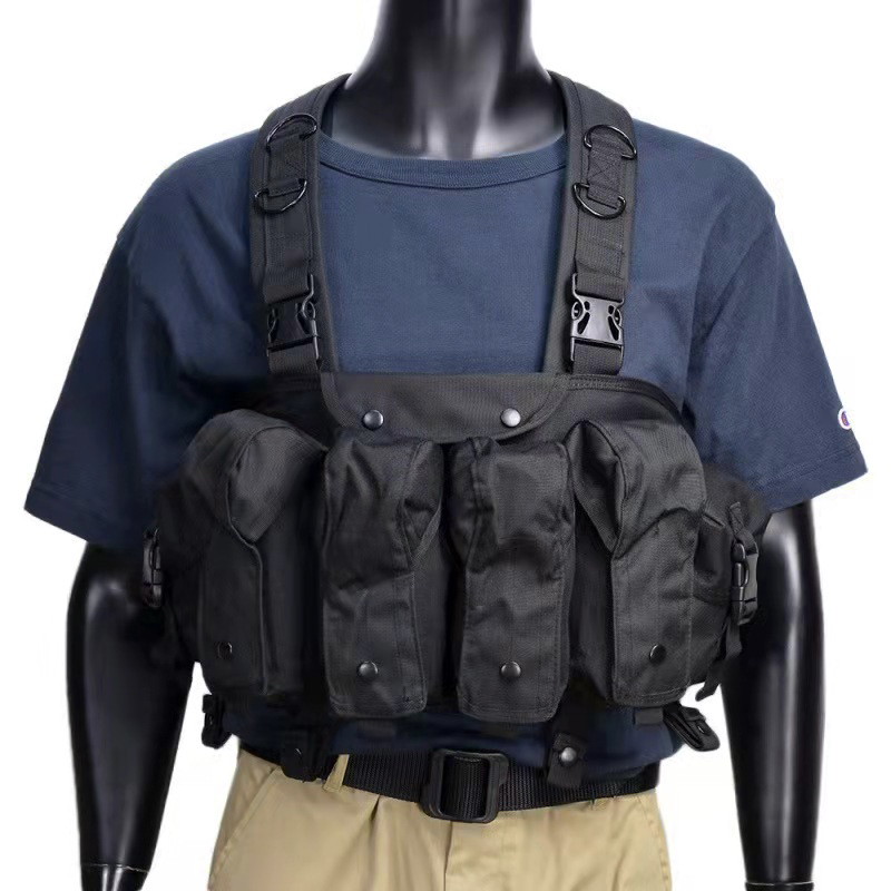Black S-XXL Outdoor Sport Training Vest with Quick Release System Essential Gear