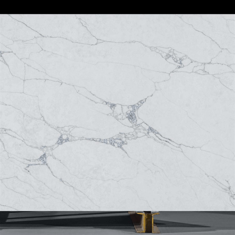 Easy Maintain Jumbo Size Quartz Stone Slabs 3200*1600mm Crystal Quartz Stone