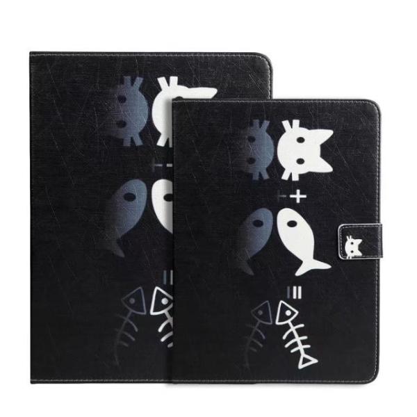 Ultra Slim Cat Cartoon PU Leather Magnetic Light Weight Cover Tablet Case For