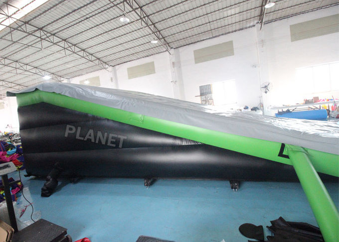 EN71 Inflatable Sports Games Jump Stunt Landing Airbag With Ramp