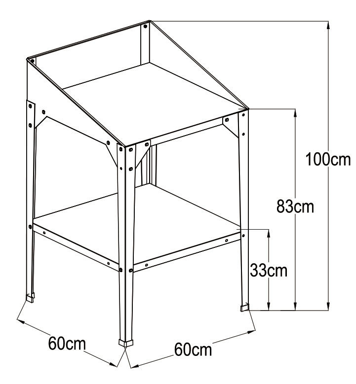 powder coating Raised Garden Bed Planter 0.6mm Vegetable Planter Kit