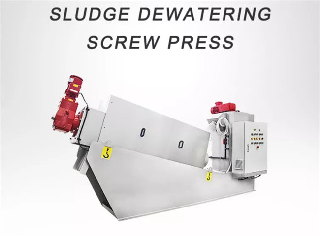 1.9kw 120kg/H Volute Screw Filter Press Sludge Thickener In Water Treatment