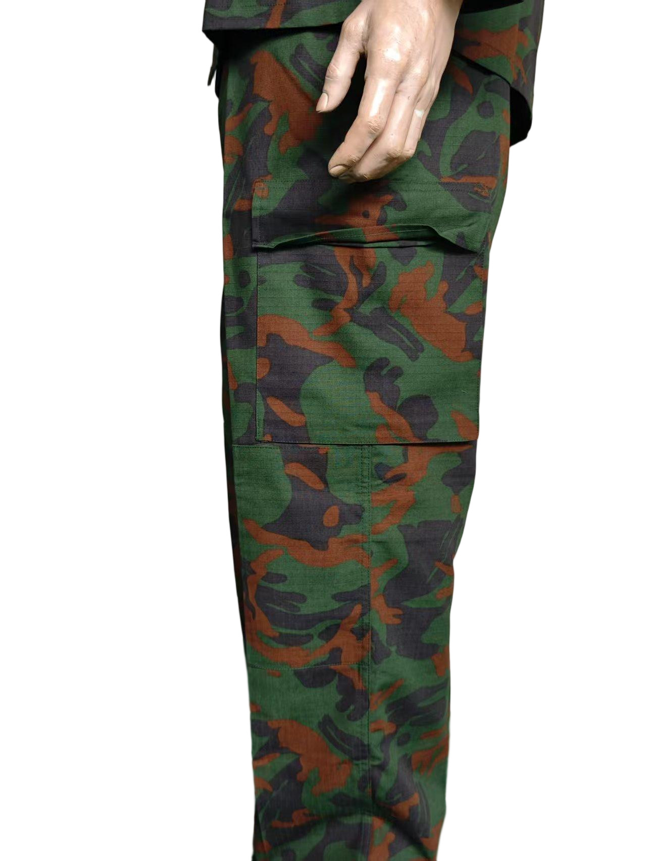 BDU Woodland Combat Uniform Multi Pocket System Tactical Uniform Clothing Custom made Forest Camouflage Tactical Clothing Set