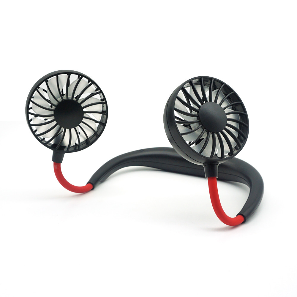 Outdoor 3 Wind Speeds 28cm Rechargeable Neck Fan