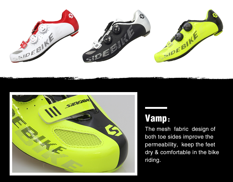 Waterproof Fluorescent Yellow Cycling Shoes High Reliability With CE / ISO Certification
