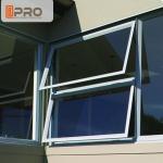 Sound Proof Insulation Top Hung Aluminum Awning Windows / Glass Top Hung Windows