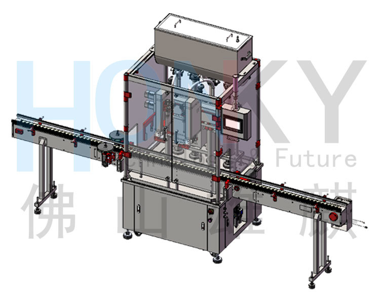 Full Automatic 2L Liquid Filling Capping Machine For Shampoo Industry Pack