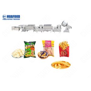 Continuous Potato Frying Machine Industrial French Fries Frying Machine