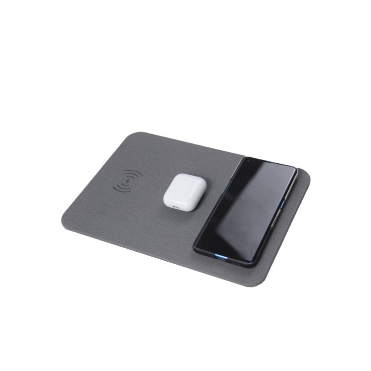 OEM PU Leather Wireless Charging Mouse Pad Multifunctional Universal