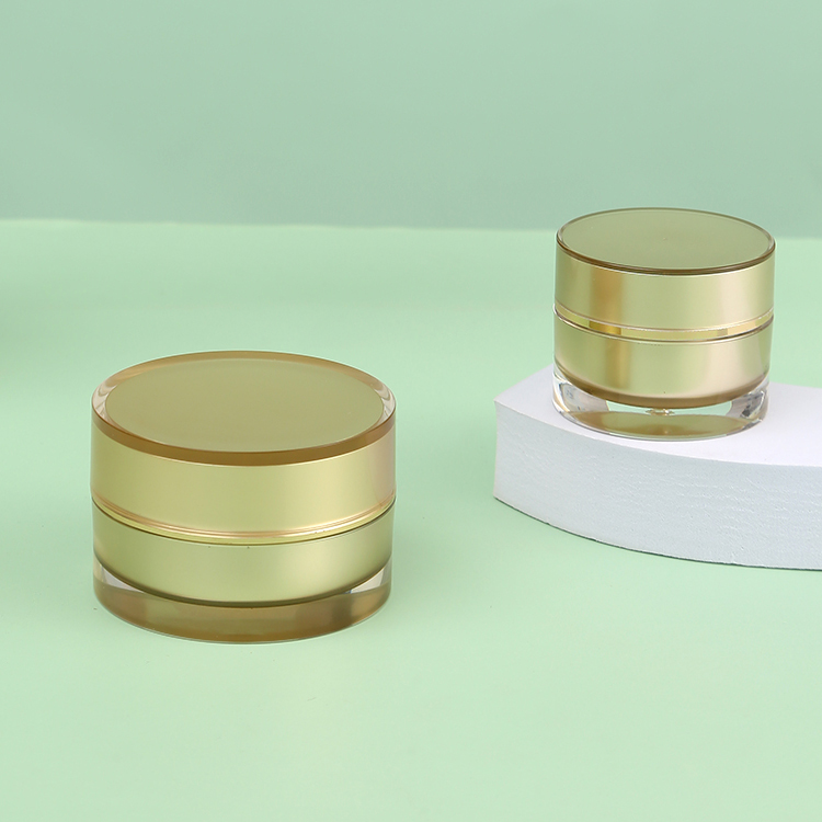 PP Double Wall Round Jar for Face Cream Sample 3g5g10g15g30g Black White Blue Pink Matte Custom Empty Plastic Nail Gel Jar